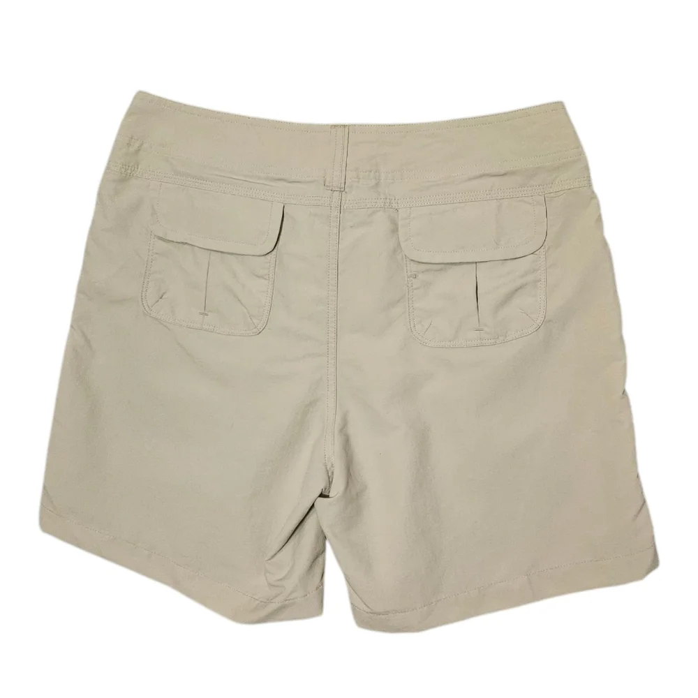 NWT Bimini Bay Shorts Stone Khaki Pocket High Waist Moisture Resistant s